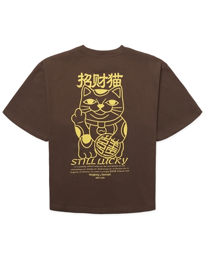 Woodbird - WBBalo Lucky T-Shirt - Dark Brown
